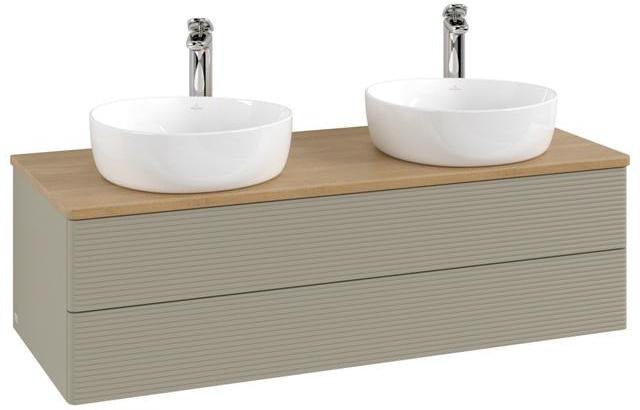 Villeroy & Boch Antao Waschtischunterschrank 1200 mm, 2 Auszüge, Push-Open, Stone Grey Matt