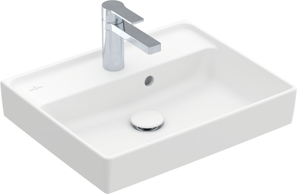 Villeroy & Boch Handwaschbecken Collaro 500x400mm Rechteck Weiß Alpin TitanCeram