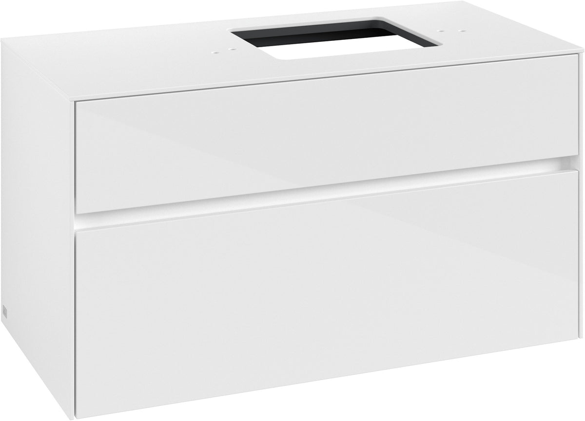 Villeroy & Boch Waschtischunterschrank Collaro C127, 1000 mm, Glossy White, mit SoftClosing