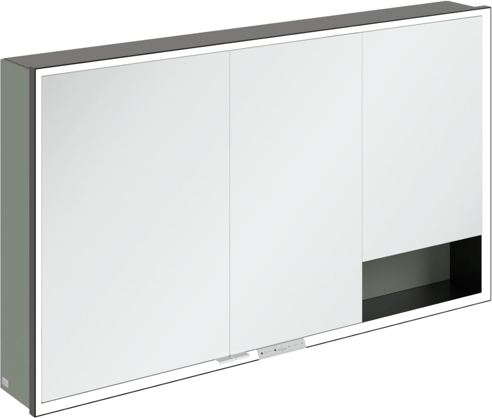 Villeroy & Boch Spiegelschrank My View+ B48110 1000 mm Graphite mit LED-Beleuchtung und SoftClosing