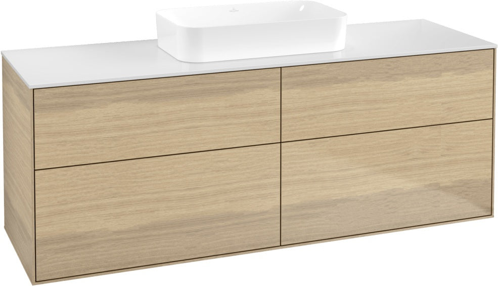 Villeroy & Boch Finion Waschtischunterschrank 1600 mm Glossy White Lacquer mit 4 Auszügen