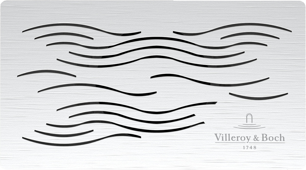 Villeroy & Boch Le Valence Ablaufabdeckung 128x227x20 mm Edelstahl