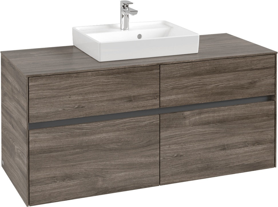 Villeroy & Boch Waschtischunterschrank Collaro C07000 1200 mm Stone Oak mit 4 Auszügen und SoftClosing
