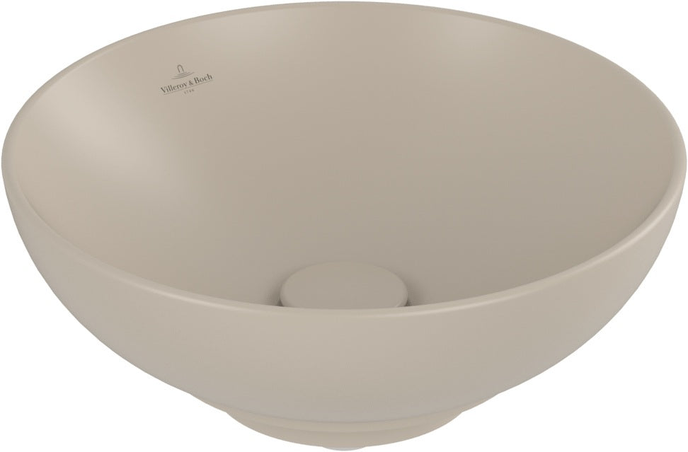 Villeroy & Boch Aufsatzwaschbecken Loop & Friends 4A4 501 Stone White CeramicPlus 380 mm