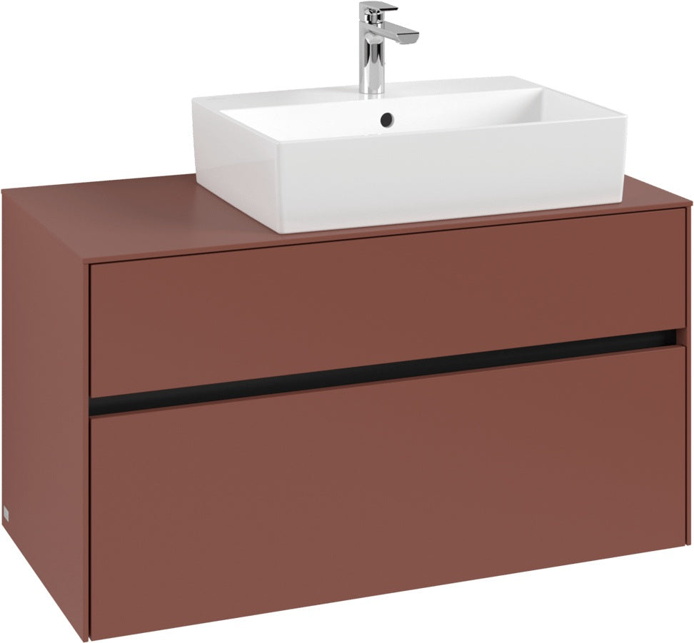 Villeroy & Boch Waschtischunterschrank Collaro C127 B0 1000 mm White Oak mit LED-Beleuchtung
