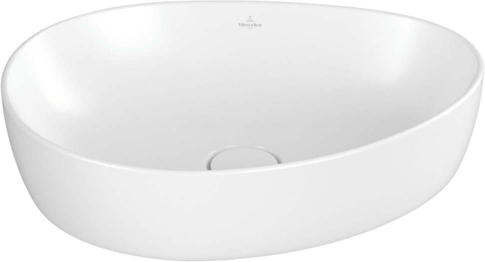 Villeroy & Boch Aufsatzwaschbecken Antao 4A7240 asymmetrisch Almond CeramicPlus 400 mm