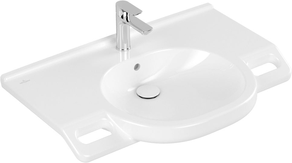 Villeroy & Boch ViCare Wandwaschbecken 810x560 mm Weiß Alpin – Barrierefrei & Unterfahrbar