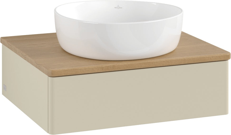 Villeroy & Boch Waschbeckenunterschrank Antao 600 mm Anthrazit Matt mit Auszug