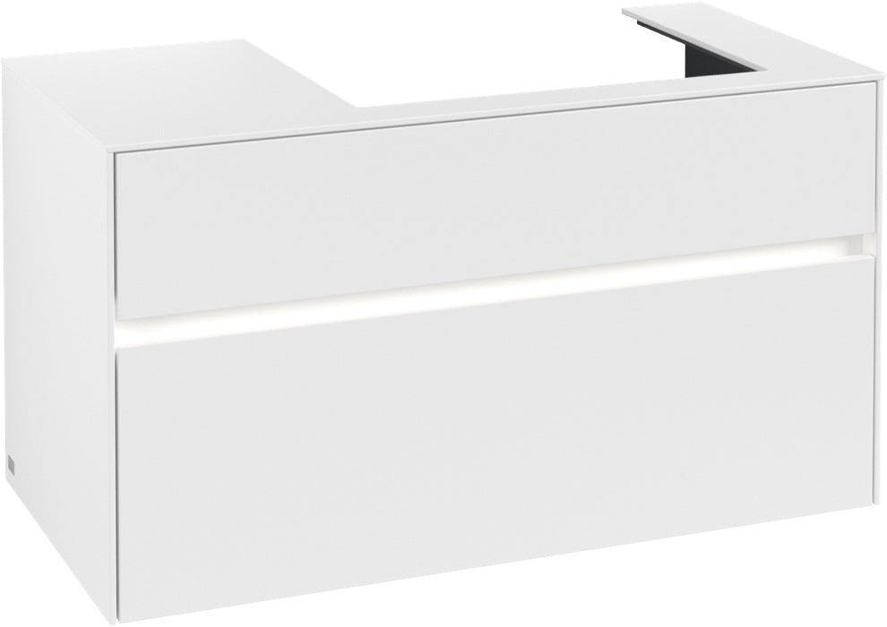 Villeroy & Boch Waschtischunterschrank Collaro C018 B0 1000 mm White Matt mit Beleuchtung und SoftClosing