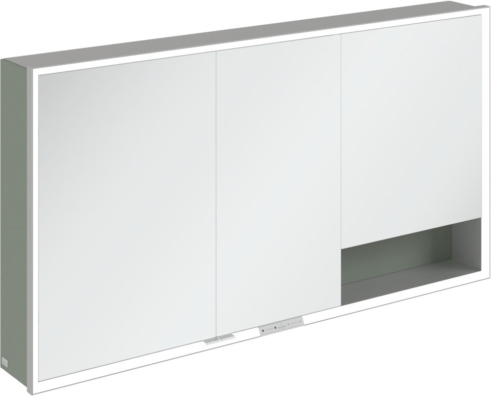 Villeroy & Boch My View+ Spiegelschrank 1400 mm Graphite – mit Beleuchtung & Sensordimmer