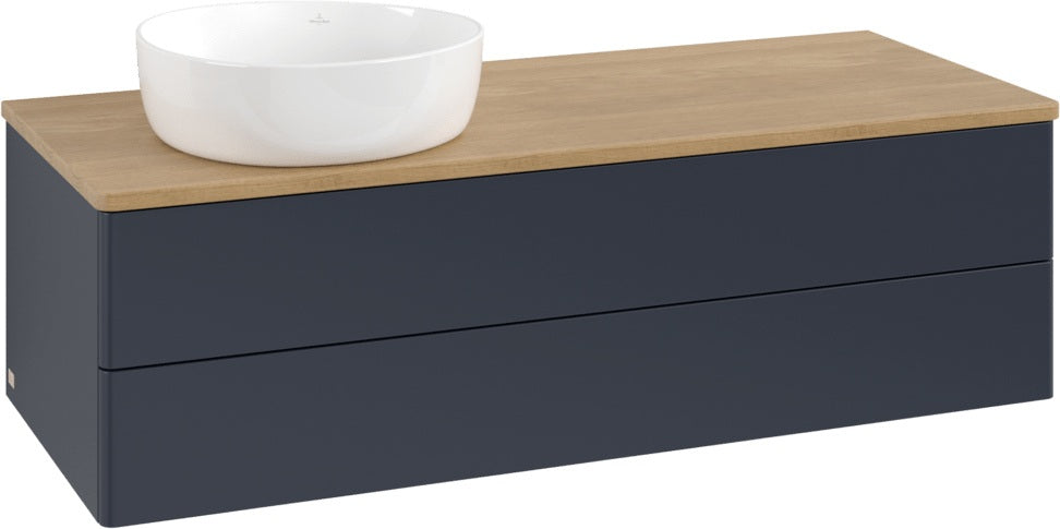 Villeroy & Boch Antao Waschtischunterschrank 1200 mm Anthrazit Matt mit Beleuchtung