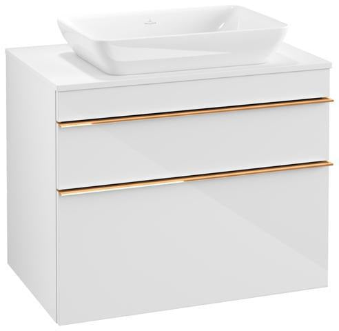 Villeroy & Boch Venticello Waschtischunterschrank 757 mm Glossy White mit 2 Auszügen