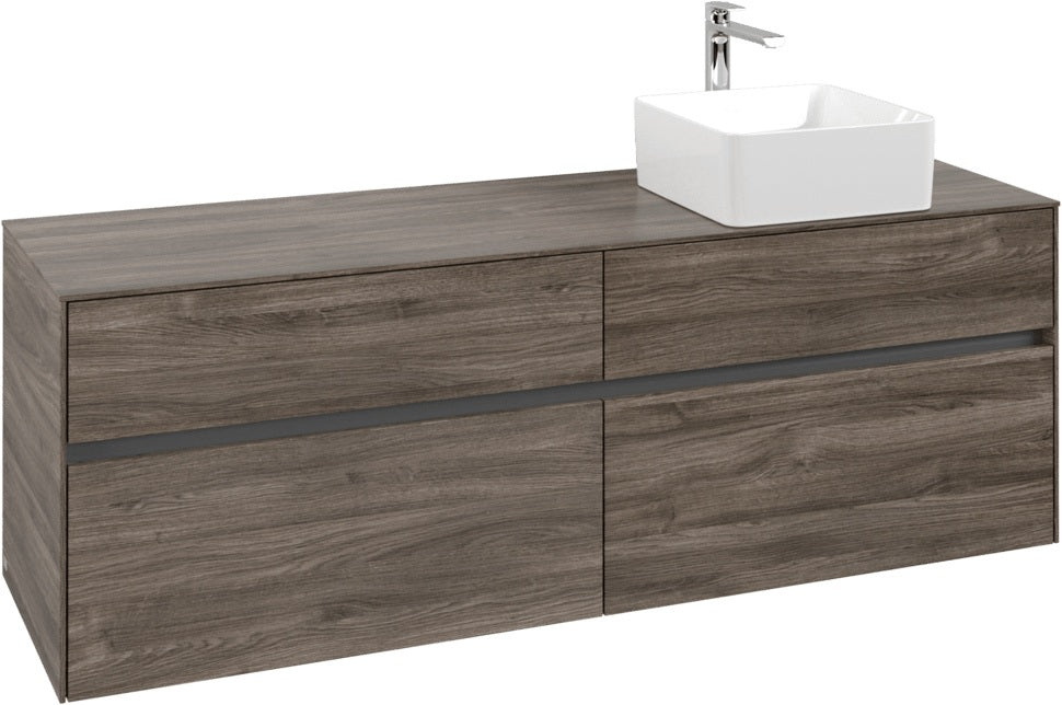 Villeroy & Boch Waschtischunterschrank Collaro C05100 Stone Oak 1600 mm mit 4 Auszügen