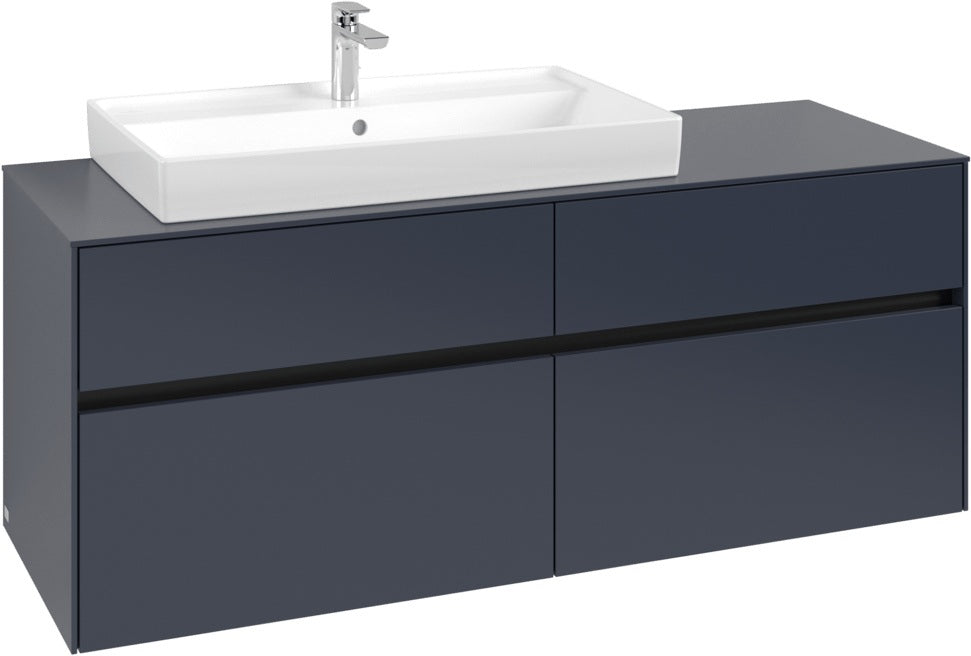 Villeroy & Boch Waschtischunterschrank Collaro C089 B0 1400 mm White Oak mit Beleuchtung und SoftClosing