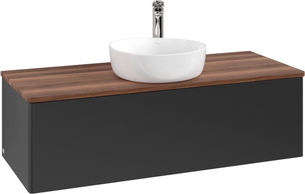 Villeroy & Boch Antao Waschbeckenunterschrank 1200 mm Anthrazit Matt Lack – Mit Auszug & Push-to-Open