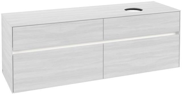 Villeroy & Boch Waschtischunterschrank Collaro C051 B0 1600 mm Glossy White mit LED-Beleuchtung