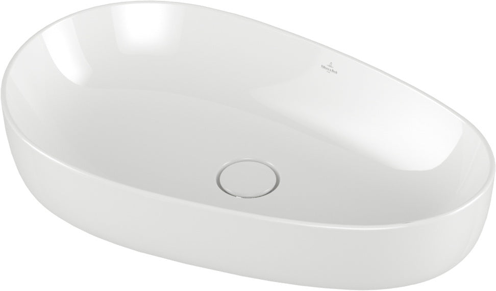 Villeroy & Boch Aufsatzwaschbecken Antao 4A7240 asymmetrisch Almond CeramicPlus 400 mm