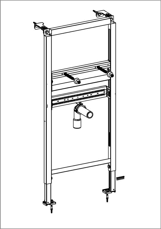 Villeroy & Boch ViConnect Waschtisch-Vorwandelement für Trockenbau 525 x 1120 mm