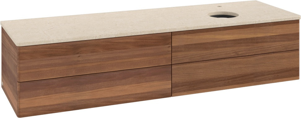 Villeroy & Boch Waschbeckenunterschrank Antao K27053 1600 mm Warm Walnut mit 4 Auszügen
