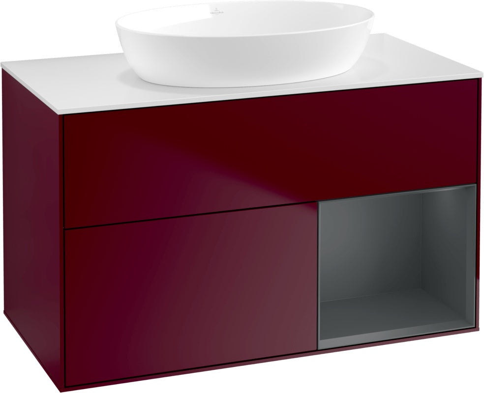 Villeroy & Boch Finion Waschtischunterschrank FA21GFGF 1000 mm Glossy White Lacquer