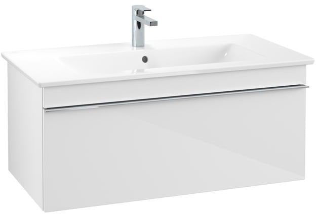 Villeroy & Boch Venticello Waschbeckenunterschrank 953 mm Glossy White – Wandhängend mit Auszug