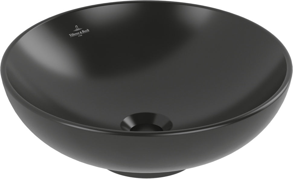 Villeroy & Boch Loop & Friends Aufsatzwaschbecken 420 mm Pure Black CeramicPlus