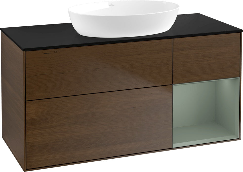 Villeroy & Boch Finion Waschtischunterschrank FA72GFGF 1200 mm Glossy White Lacquer mit LED-Beleuchtung