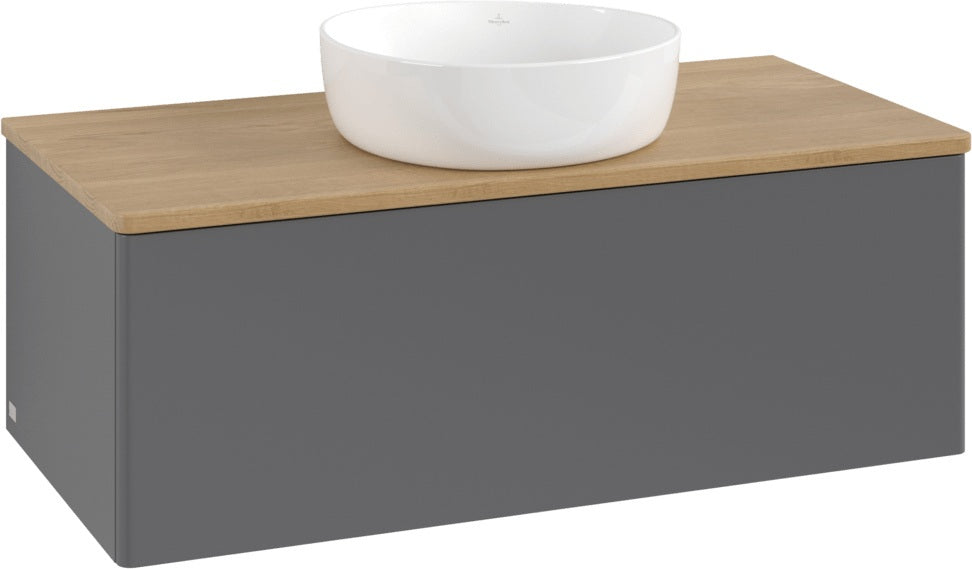 Villeroy & Boch Antao Waschtischunterschrank 1000 mm Anthracite Matt mit Push-to-open