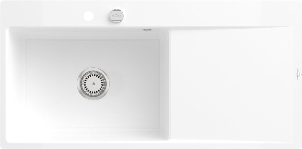 Villeroy & Boch Subway Style 60 Flat Flächenbündige Spüle 980x490mm Weiß Alpin CeramicPlus