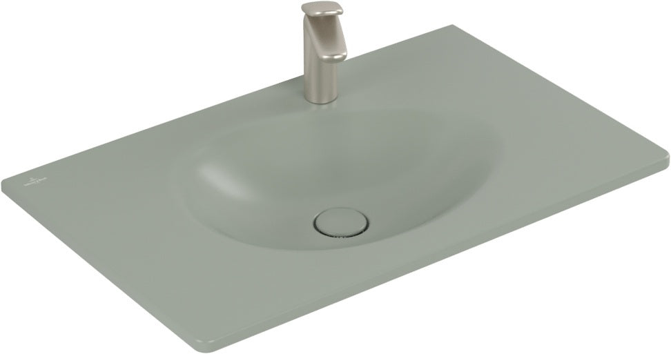 Villeroy & Boch Antao Schrankwaschtisch 800 mm Almond CeramicPlus – Wandmontage, TitanCeram, ohne Überlauf