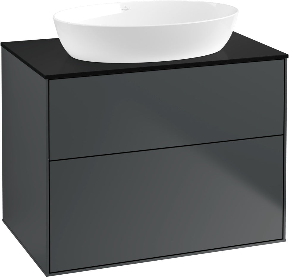 Villeroy & Boch Waschtischunterschrank Finion G9920 800 mm Glossy White Lacquer mit Beleuchtung