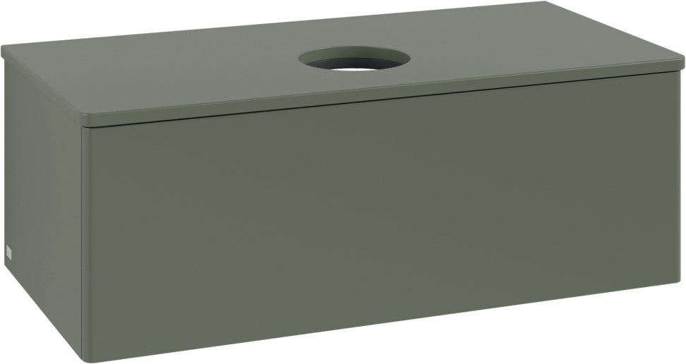 Villeroy & Boch Antao Waschbeckenunterschrank 1000 mm Anthrazit Matt Lack mit LED-Auszugsbeleuchtung