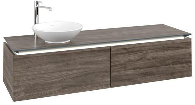 Villeroy & Boch Legato Waschbeckenunterschrank 1600 mm Glossy White mit LED-Beleuchtung