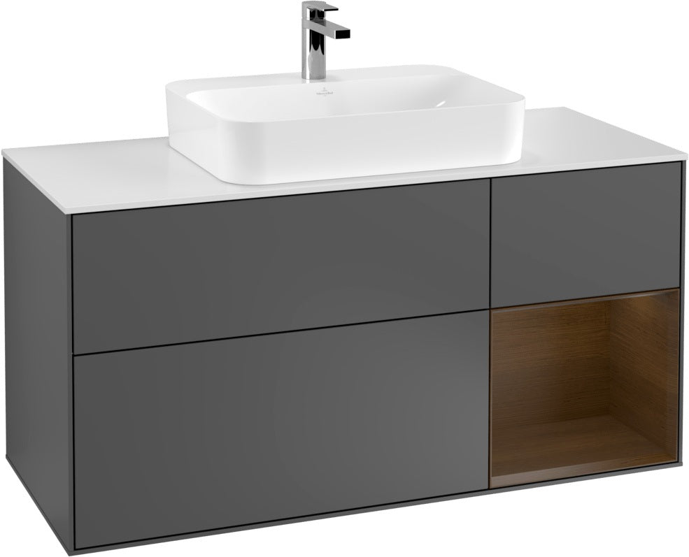 Villeroy & Boch Waschtischunterschrank Finion F421G 1200 mm Glossy White Lacquer