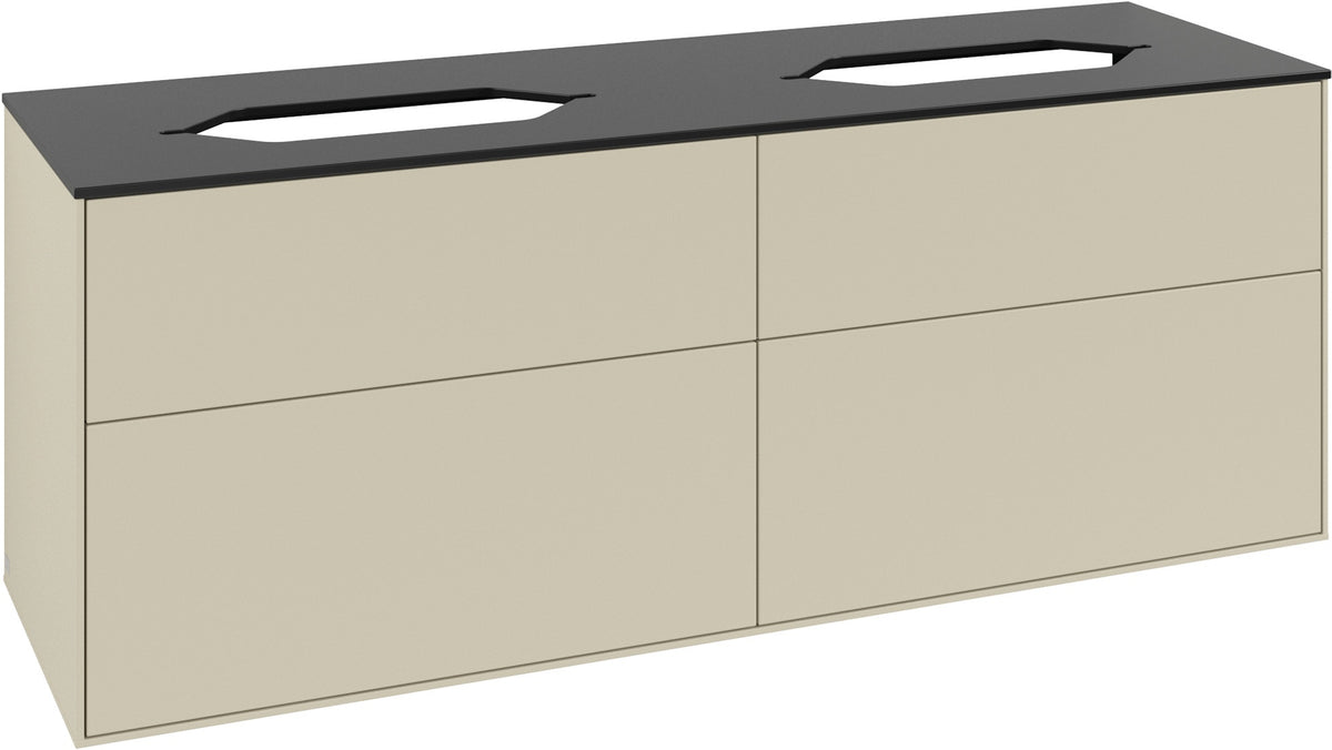 Villeroy & Boch Finion Waschtischunterschrank 1600 mm Glossy White Lacquer, 4 Auszüge, SoftClosing