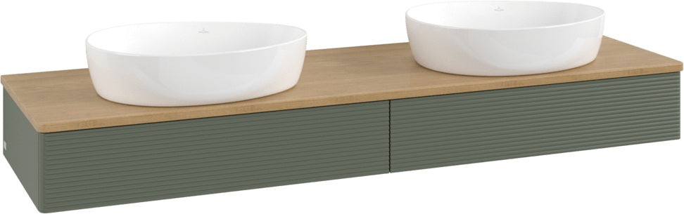 Villeroy & Boch Waschbeckenunterschrank Antao K17111 1600 mm Anthrazit Matt Lack