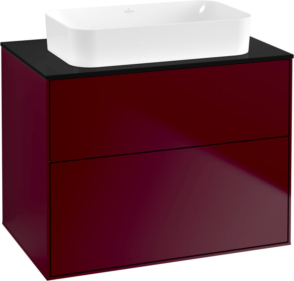 Villeroy & Boch Waschtischunterschrank Finion G6310 800 mm Anthracite Matt Lacquer mit Beleuchtung