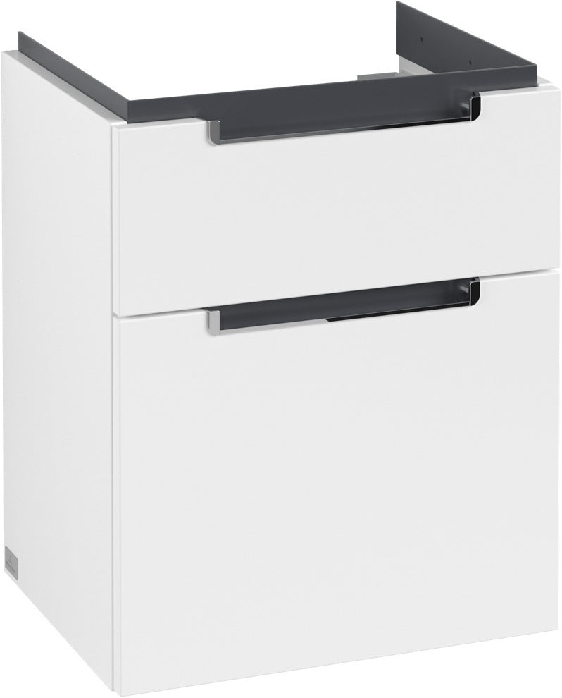 Villeroy & Boch Subway 2.0 Waschbeckenunterschrank A90710 – White Matt, 485 mm, 2 Auszüge, SoftClosing