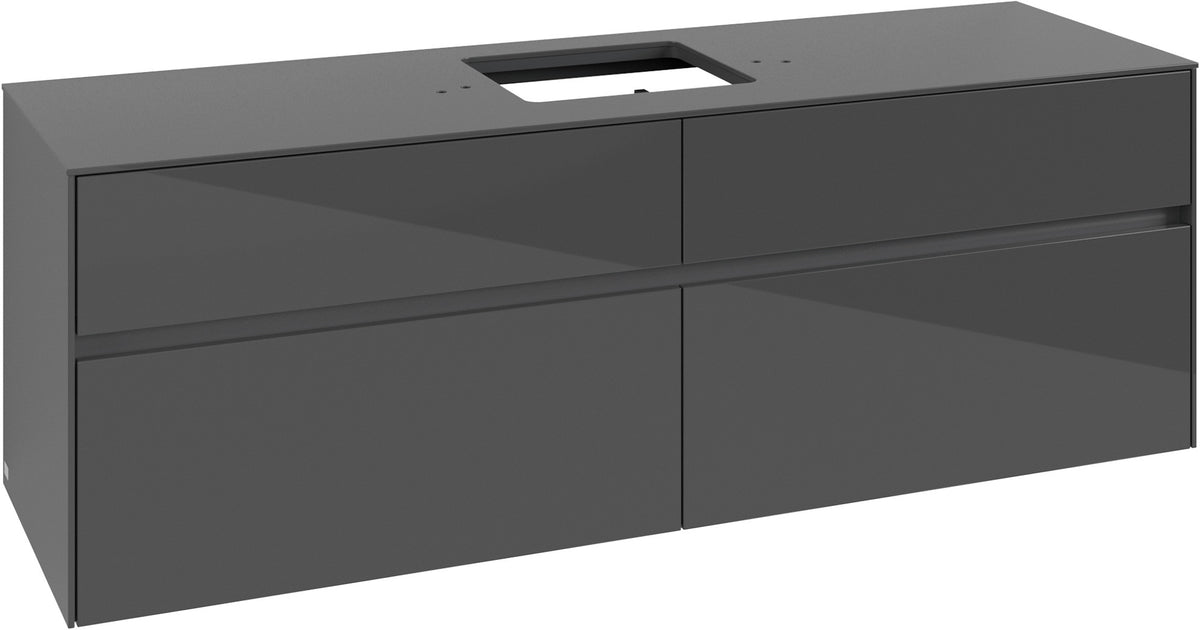 Villeroy & Boch Waschtischunterschrank Collaro C134 1600 mm Glossy White mit 4 Auszügen