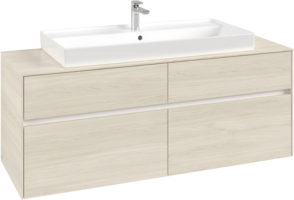 Villeroy & Boch Waschbeckenunterschrank Collaro C092 White Oak 1400 mm