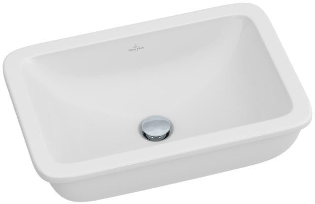 Villeroy & Boch Loop & Friends Unterbauwaschtisch 540x340 mm Rechteckig Weiß Alpin