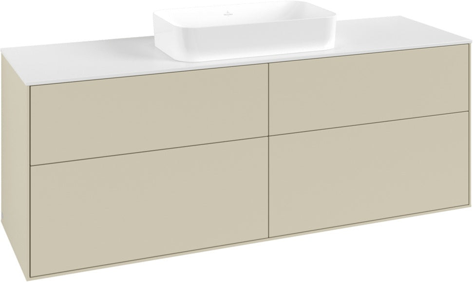 Villeroy & Boch Finion Waschtischunterschrank 1600 mm Glossy White Lacquer mit 4 Auszügen