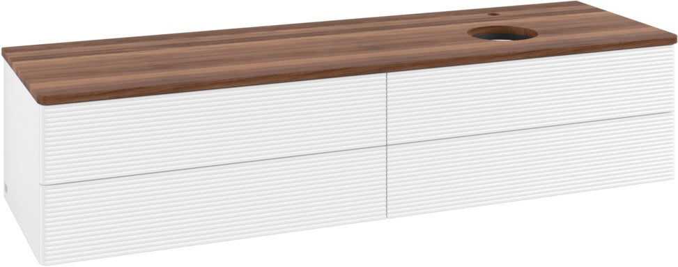 Villeroy & Boch Antao Waschtischunterschrank 1600 mm White Matt Lacquer mit LED-Beleuchtung