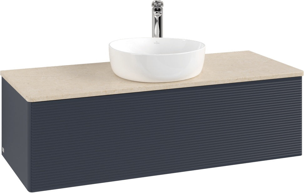 Villeroy & Boch Waschtischunterschrank Antao 1200 mm Anthrazit Matt Lack mit LED-Beleuchtung