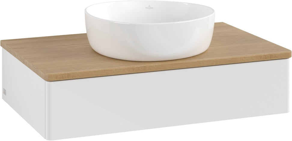 Villeroy & Boch Waschtischunterschrank Antao 800 mm Glossy White Lacquer mit LED-Beleuchtung