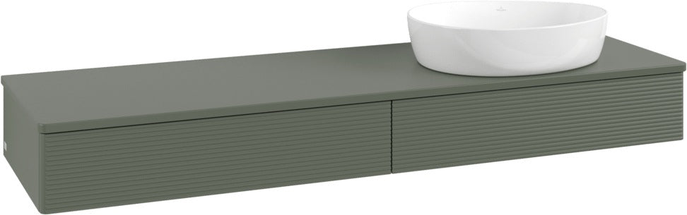 Villeroy & Boch Waschbeckenunterschrank Antao L16150 1600 mm Anthracite Matt Lacquer