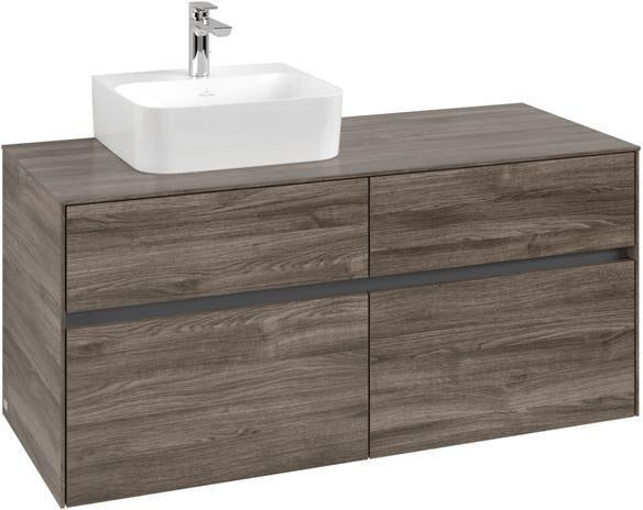 Villeroy & Boch Waschbeckenunterschrank Collaro 1200 mm Stone Oak – 4 Auszüge, SoftClosing