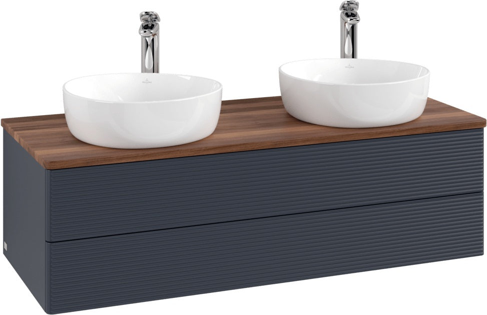 Villeroy & Boch Antao Waschtischunterschrank 1200 mm, 2 Auszüge, Push-Open, Stone Grey Matt