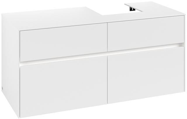 Villeroy & Boch Waschbeckenunterschrank Collaro C099B0 1200 mm White Matt mit LED-Beleuchtung