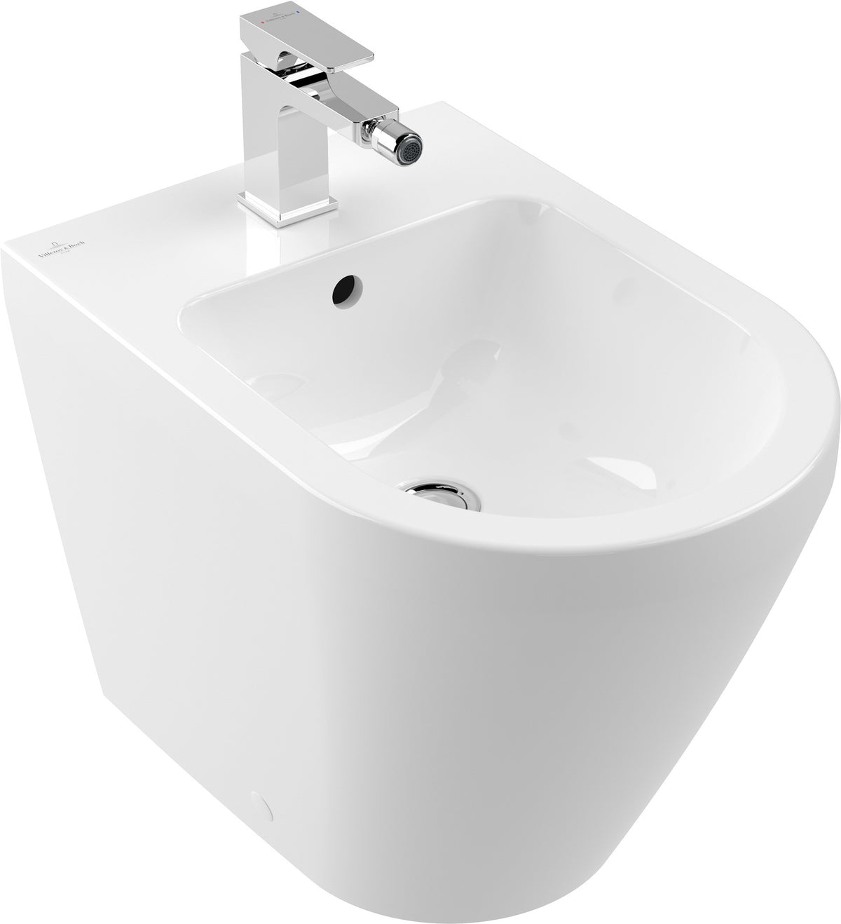 Villeroy & Boch Architectura Bidet 365x540mm Weiß Alpin – Bodenstehend, Rund, 1-Loch